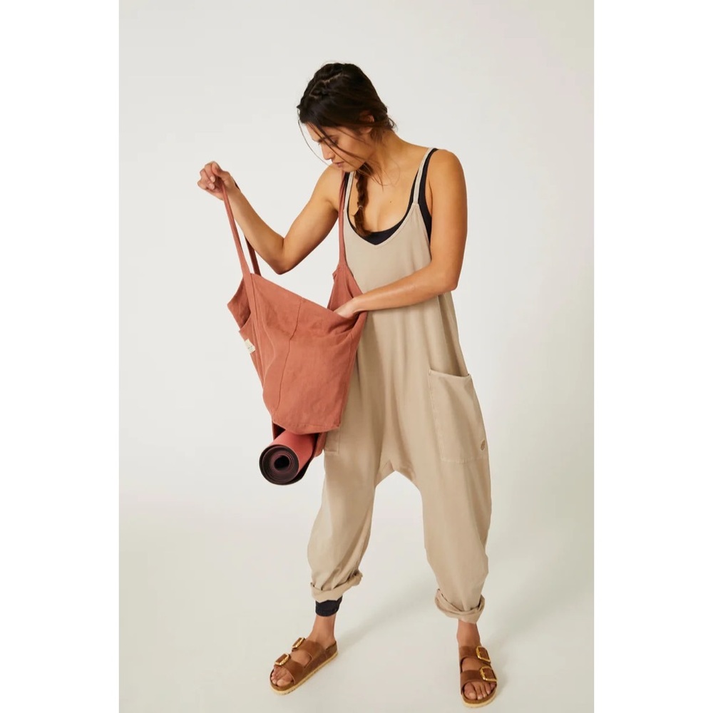 Free People Hot Shot Onesie Jumper in Green Smoke/Taupe Size Small